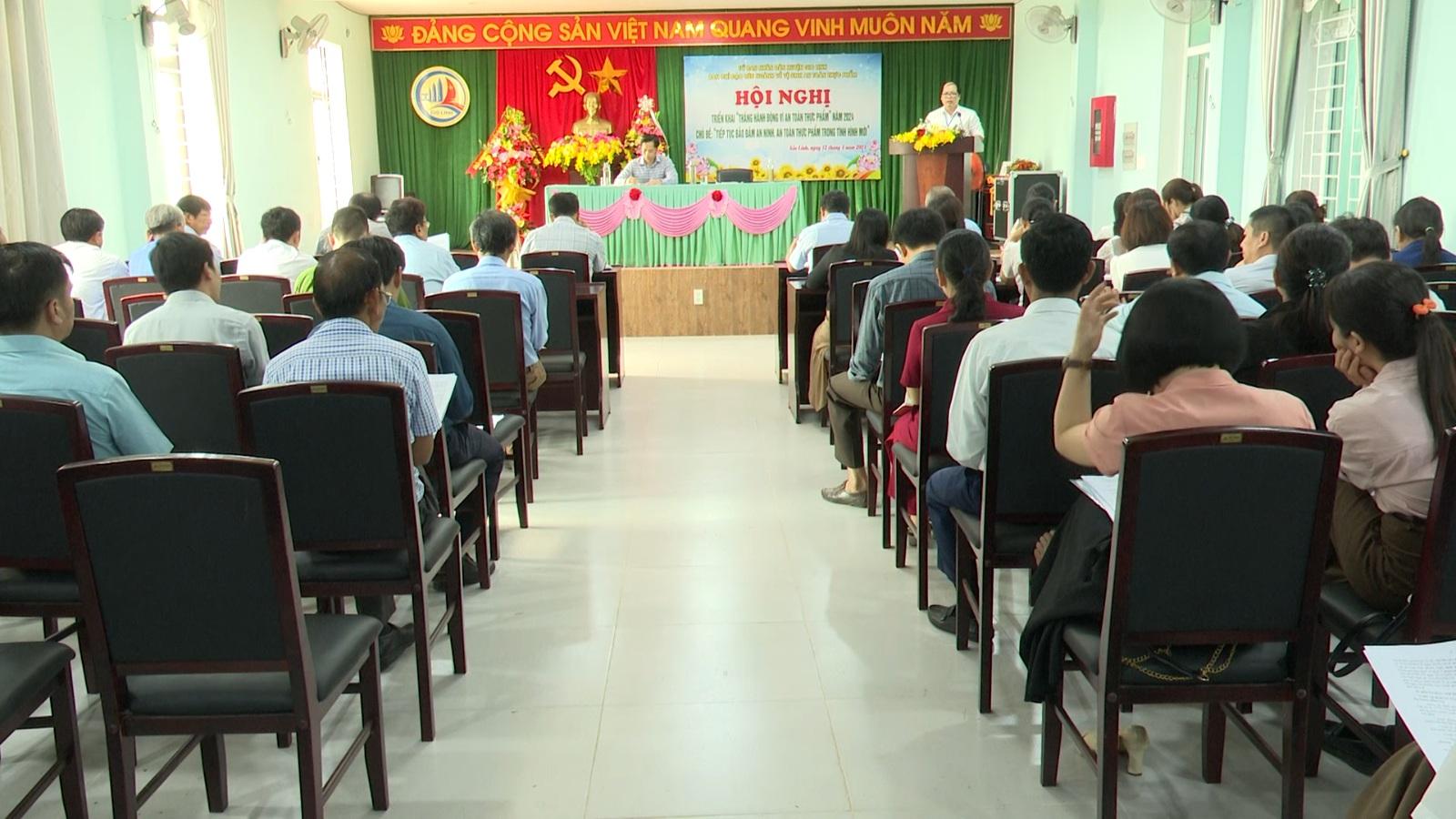 UBND huyện Gio Linh tổ chức Hội nghị triển khai Tháng hành động vệ sinh an toàn thực phẩm năm 2024